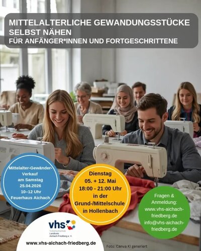 Bild vergr&ouml;&szlig;ern: Mittelalterliche Gewandung selbst n&auml;hen
