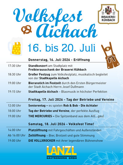 Bild vergr&ouml;&szlig;ern: Volksfest 2026 - Programm